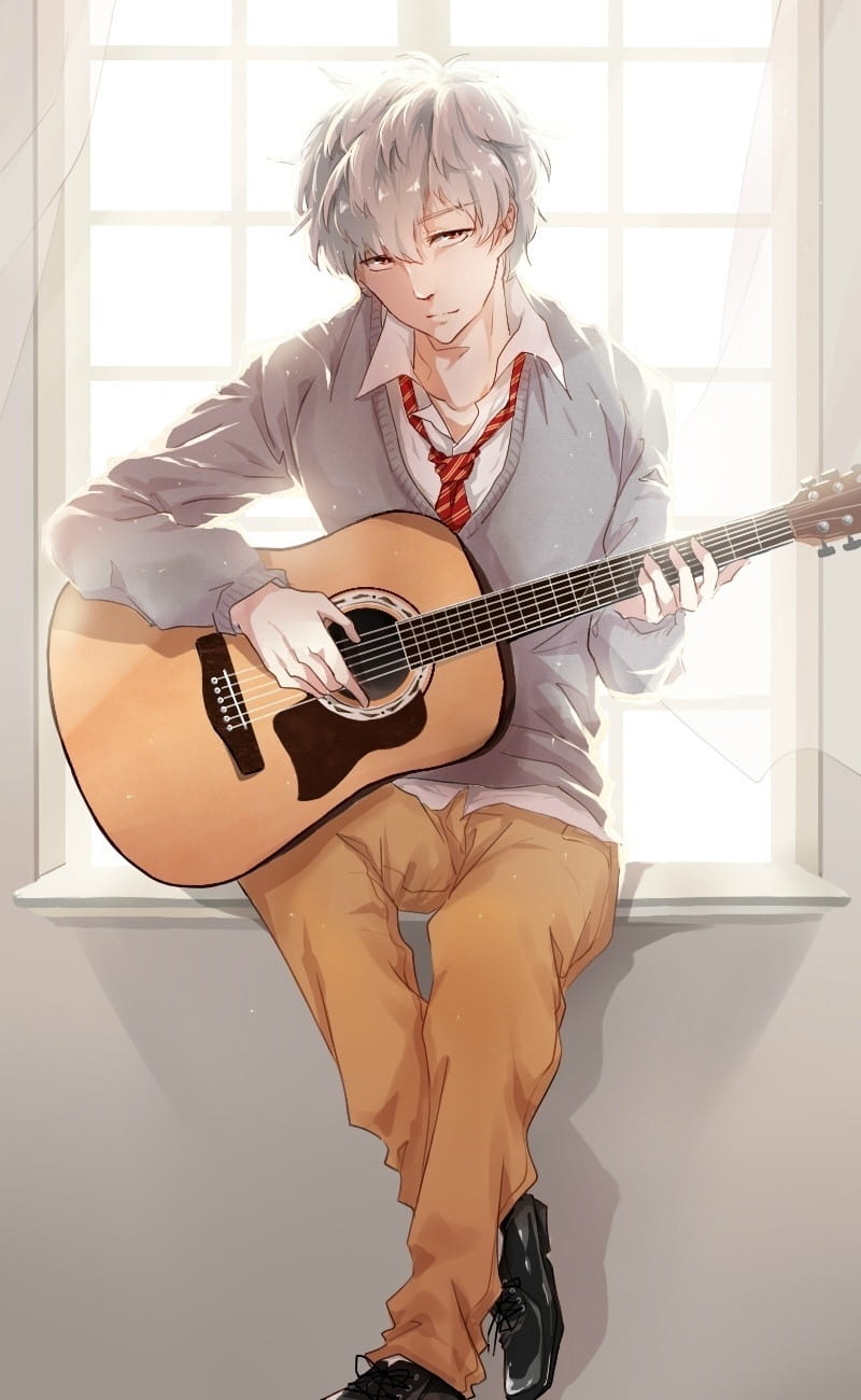 银魂 逗逼男神坂田银时 手绘同人壁纸