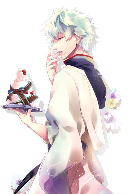 银魂 逗逼男神坂田银时 手绘同人壁纸