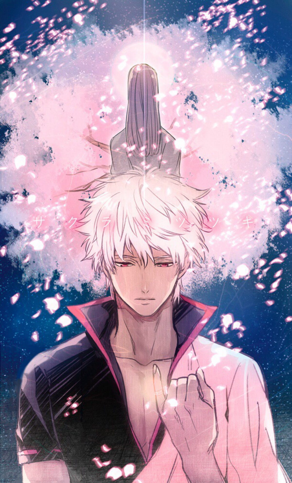 银魂 逗逼男神坂田银时 手绘同人壁纸