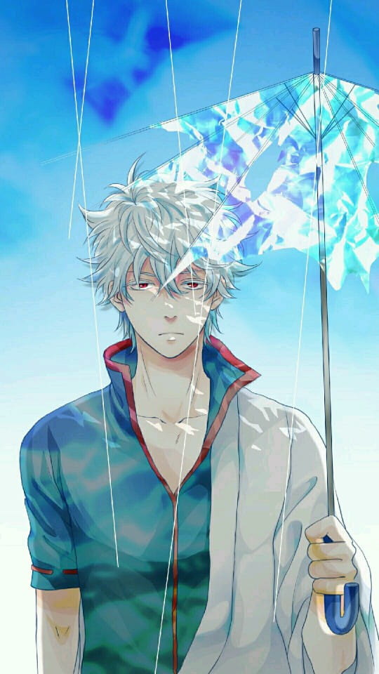 银魂 逗逼男神坂田银时 手绘同人壁纸