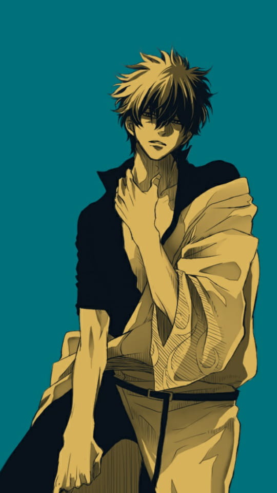 银魂 逗逼男神坂田银时 手绘同人壁纸