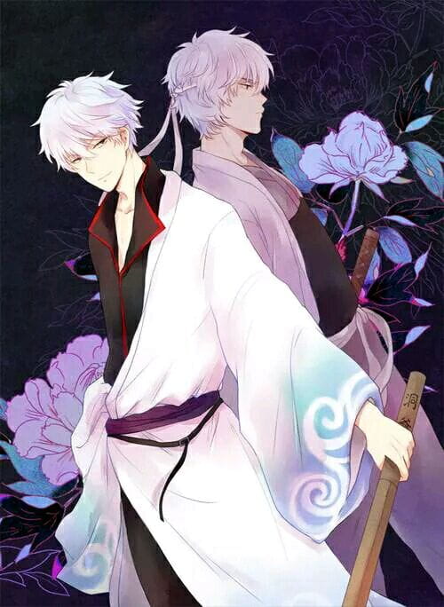 银魂 逗逼男神坂田银时 手绘同人壁纸