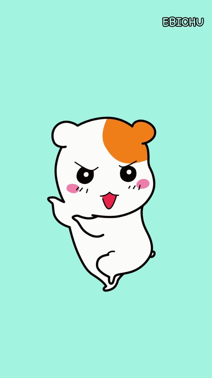 一只很像哈姆太郎的仓鼠 手机壁纸