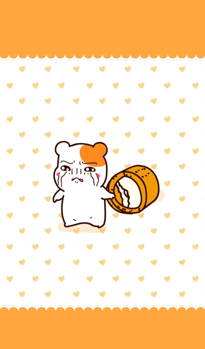 一只很像哈姆太郎的仓鼠 手机壁纸