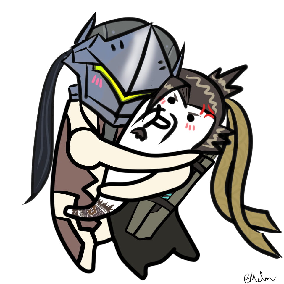 守望先锋 抱抱小人 这是一个沉迷于屁股无法自拔的表情包