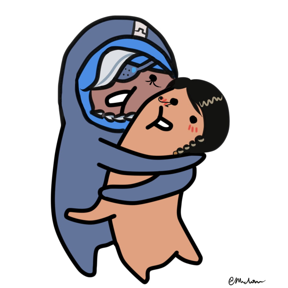 守望先锋 抱抱小人 这是一个沉迷于屁股无法自拔的表情包