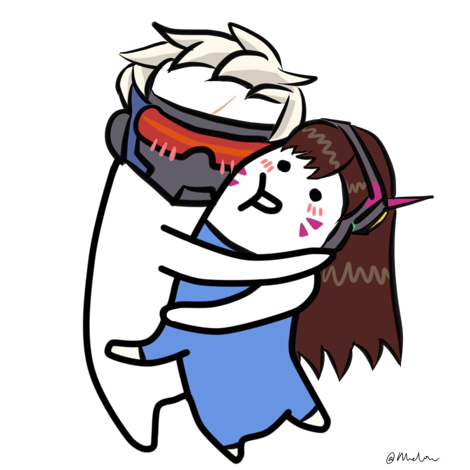 守望先锋 抱抱小人 这是一个沉迷于屁股无法自拔的表情包