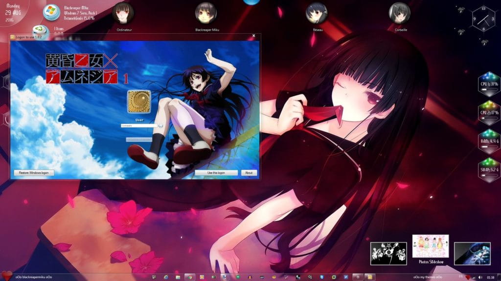 动漫主题下载 黄昏少女×失忆win7主题下载