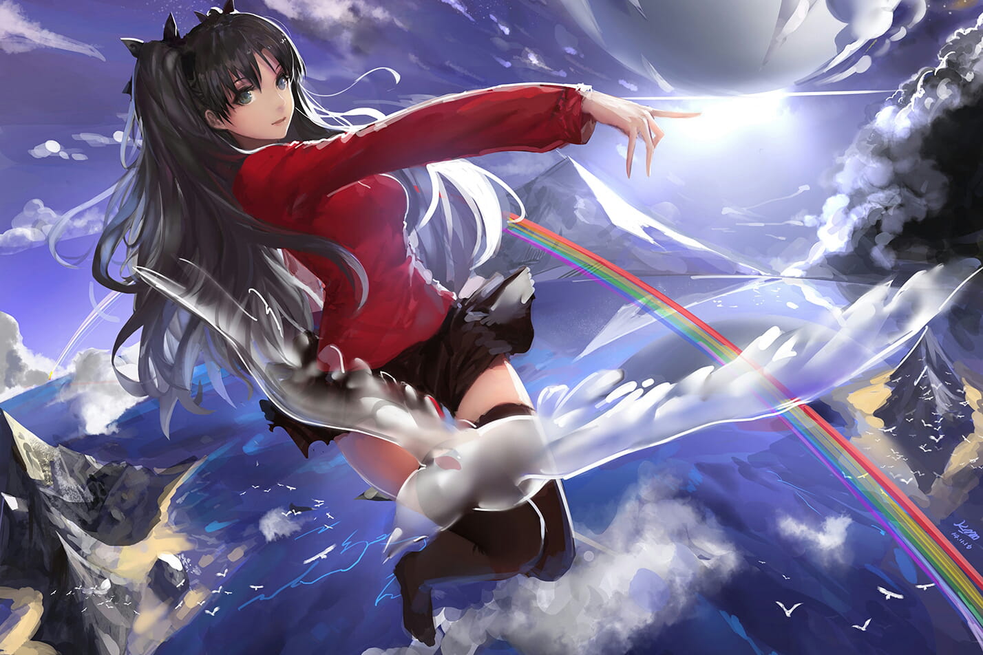 成熟完美的傲娇小公主 远坂凛 壁纸美图