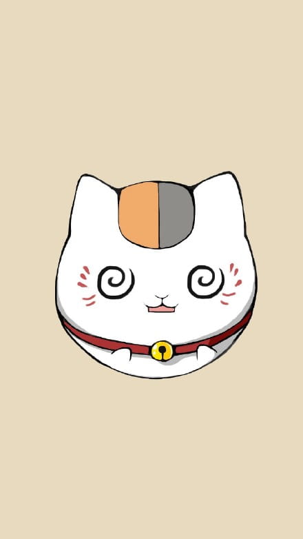 肥嘟嘟的猫咪老师 夏目友人帐 手机壁纸