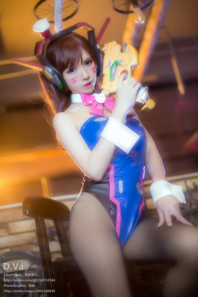 《守望先锋》D.Va兔女郎COS