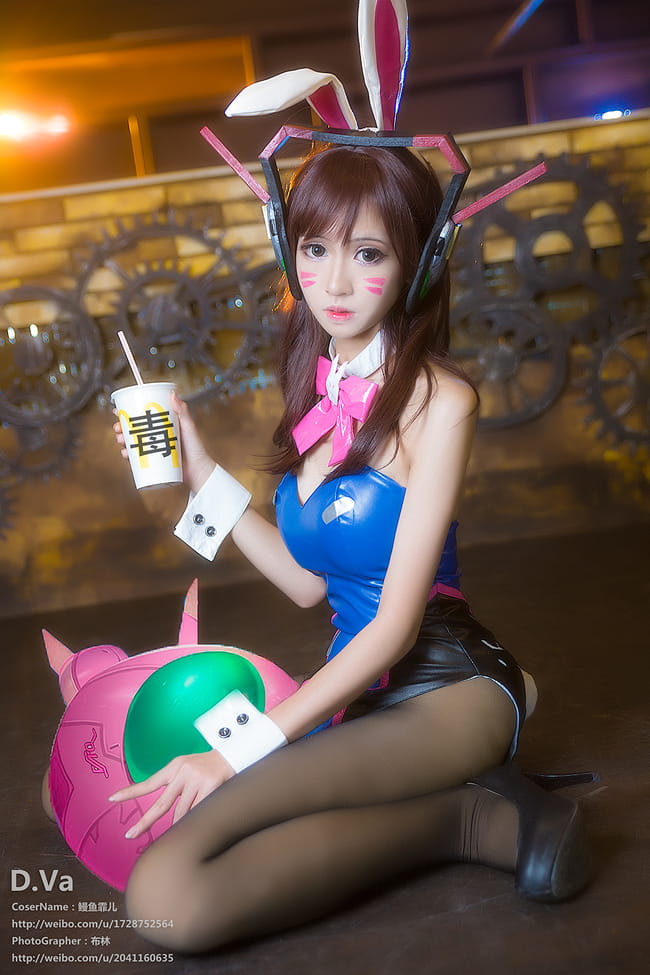 《守望先锋》D.Va兔女郎COS