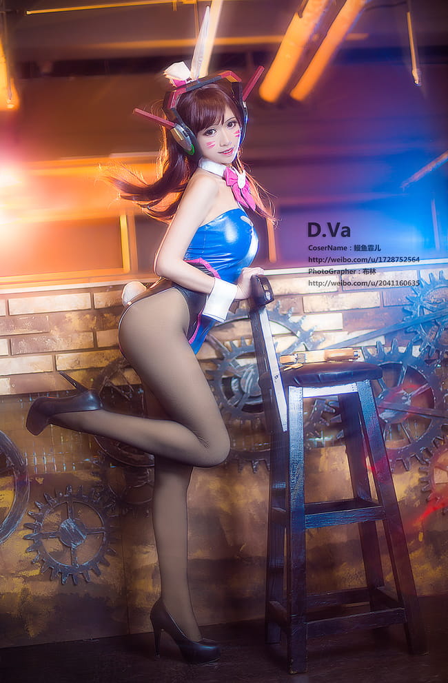 《守望先锋》D.Va兔女郎COS