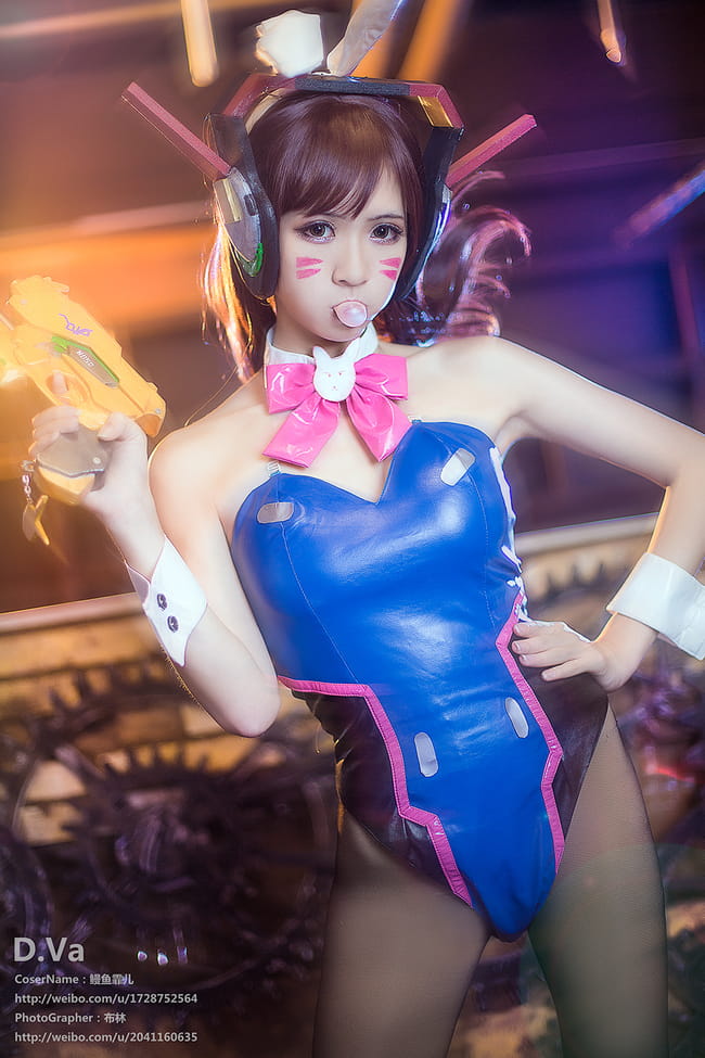 《守望先锋》D.Va兔女郎COS