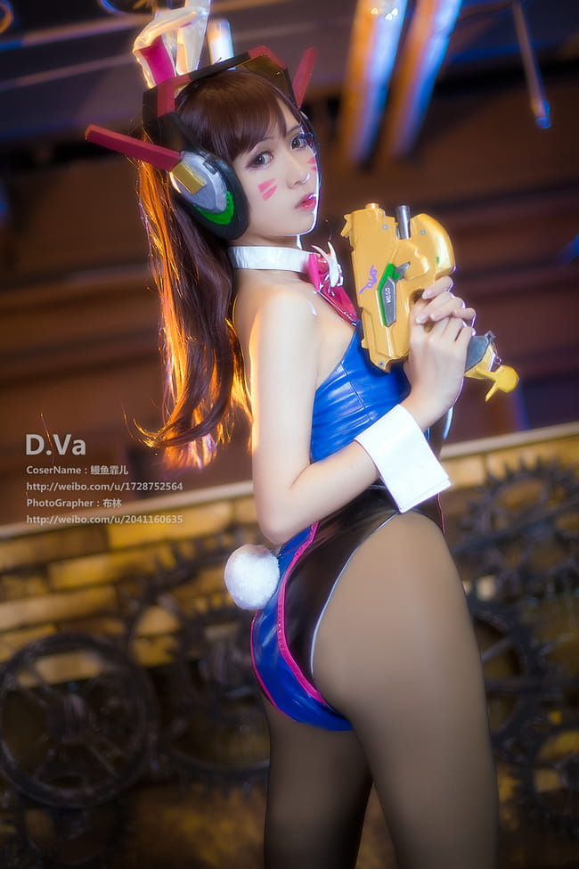 《守望先锋》D.Va兔女郎COS