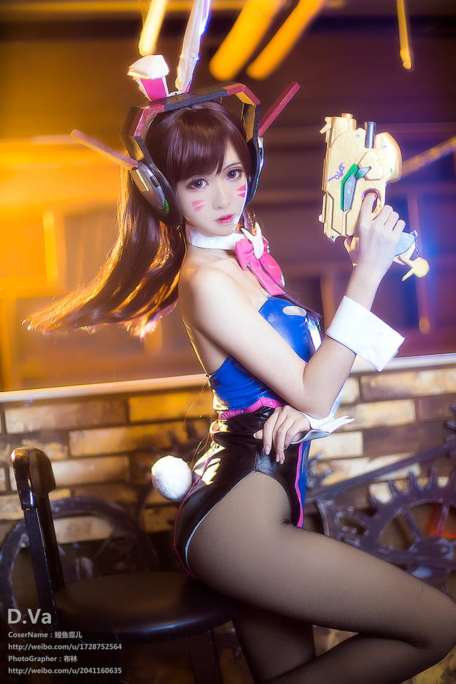 《守望先锋》D.Va兔女郎COS