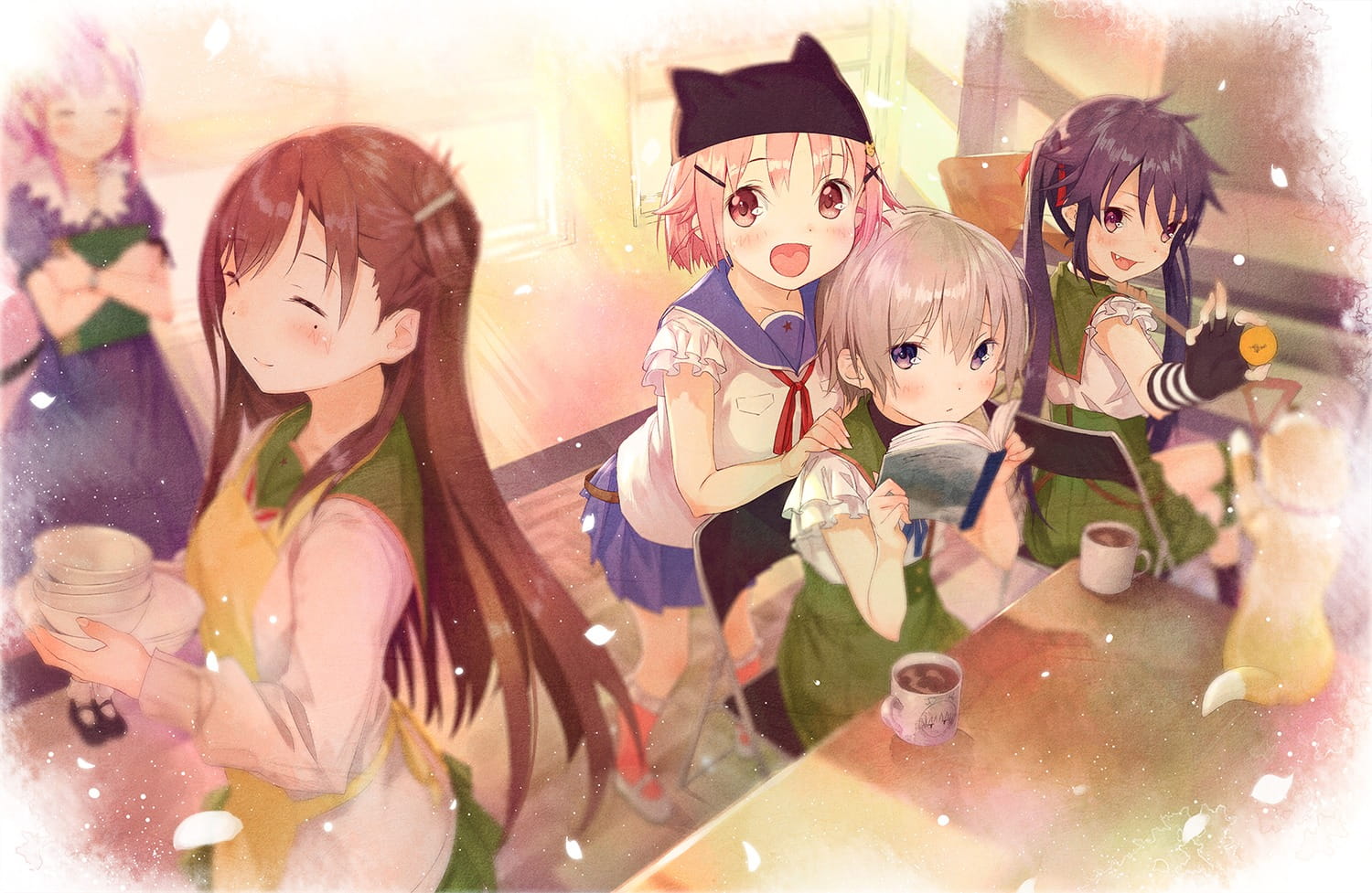 只属于我们的学园生活 学园孤岛 壁纸图集