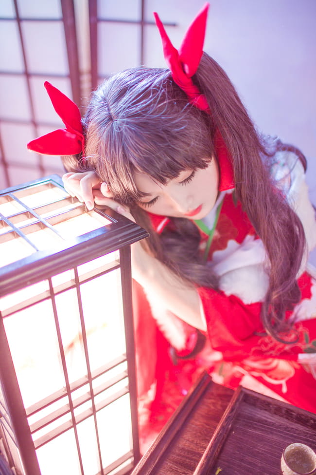 【授权】Fate 远坂凛和服 COS