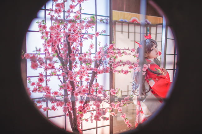 【授权】Fate 远坂凛和服 COS