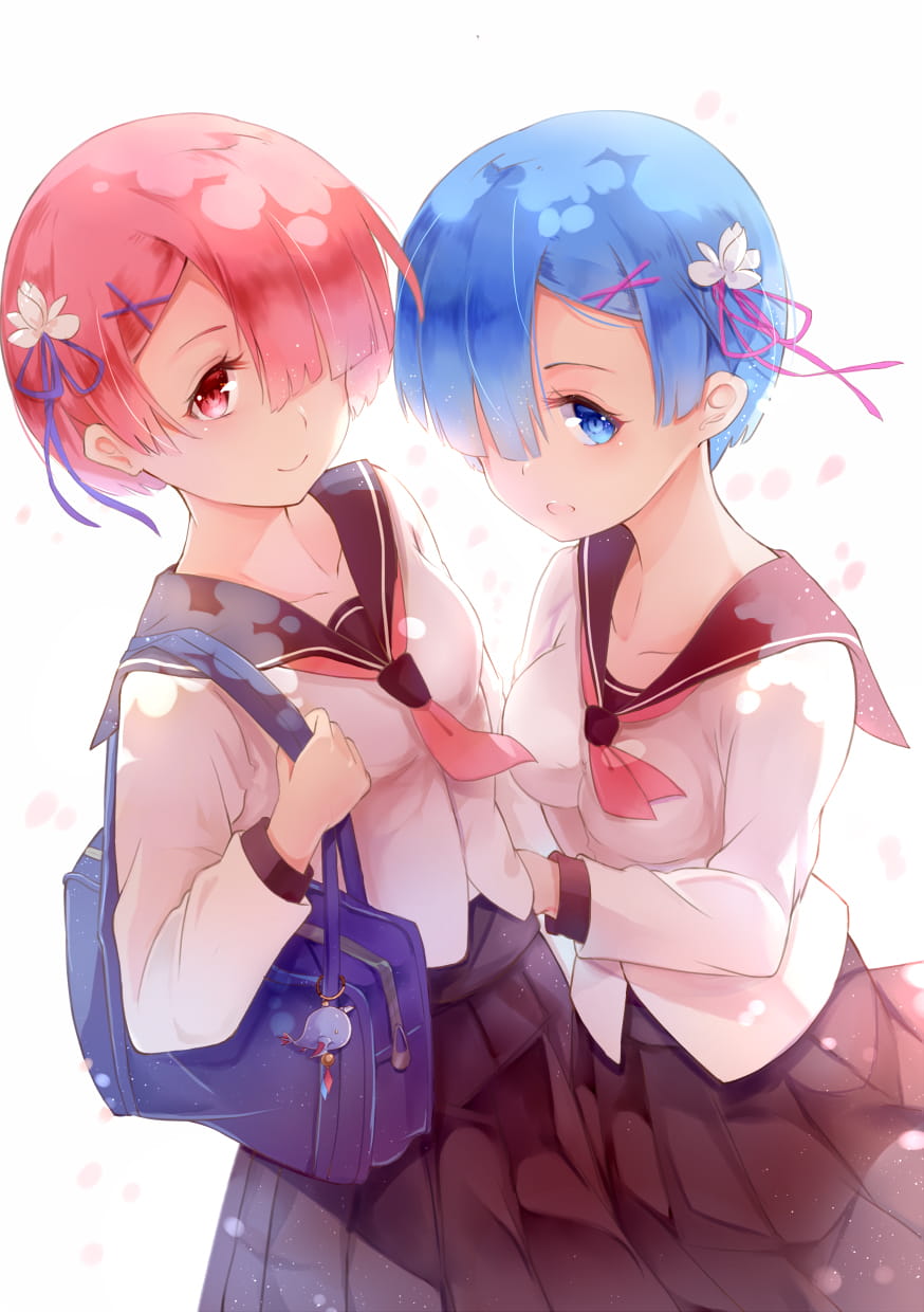 一周动漫手机壁纸精选 雷姆校服(1)