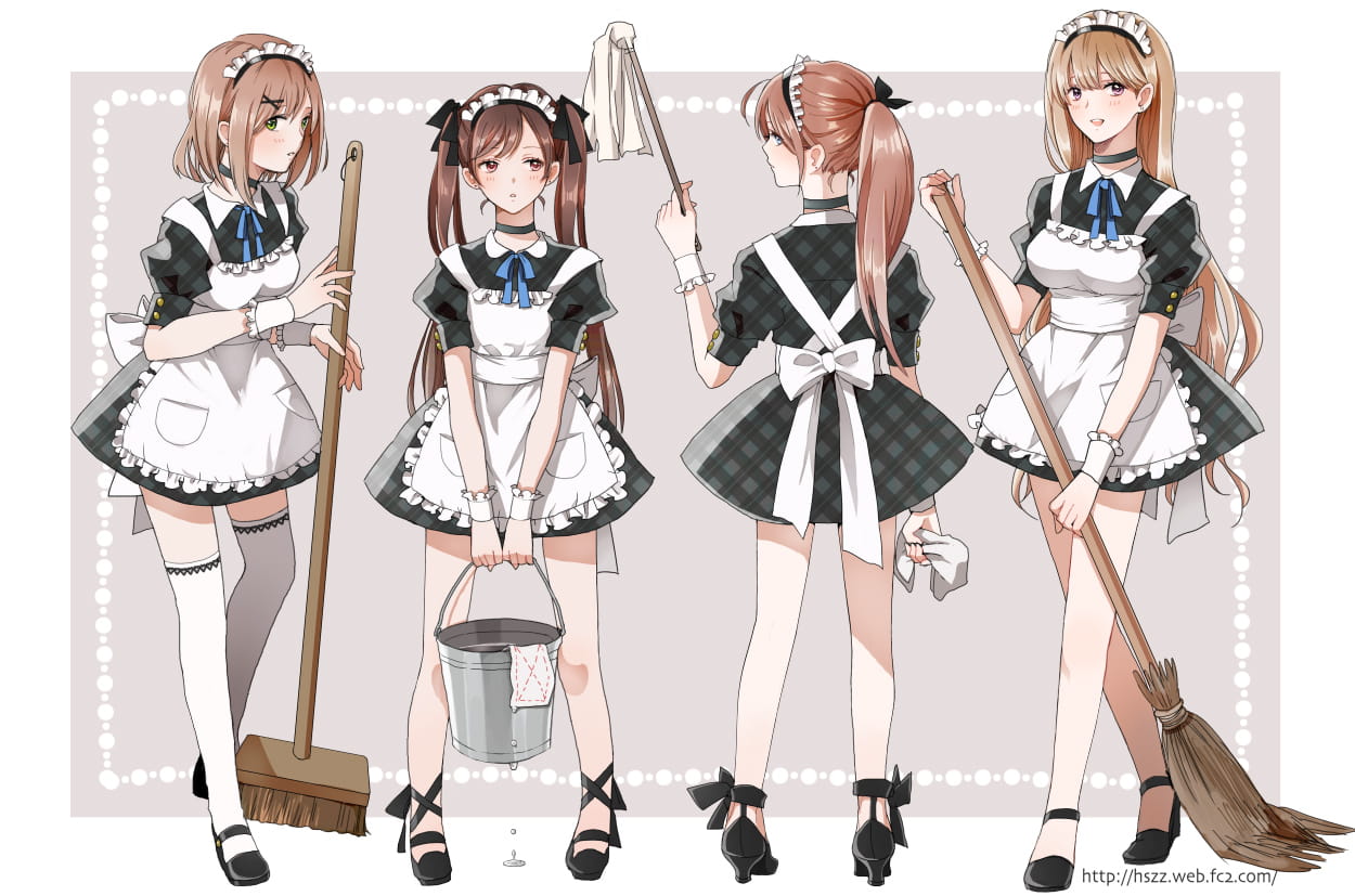 家中辛勤的身影 女仆壁纸图集