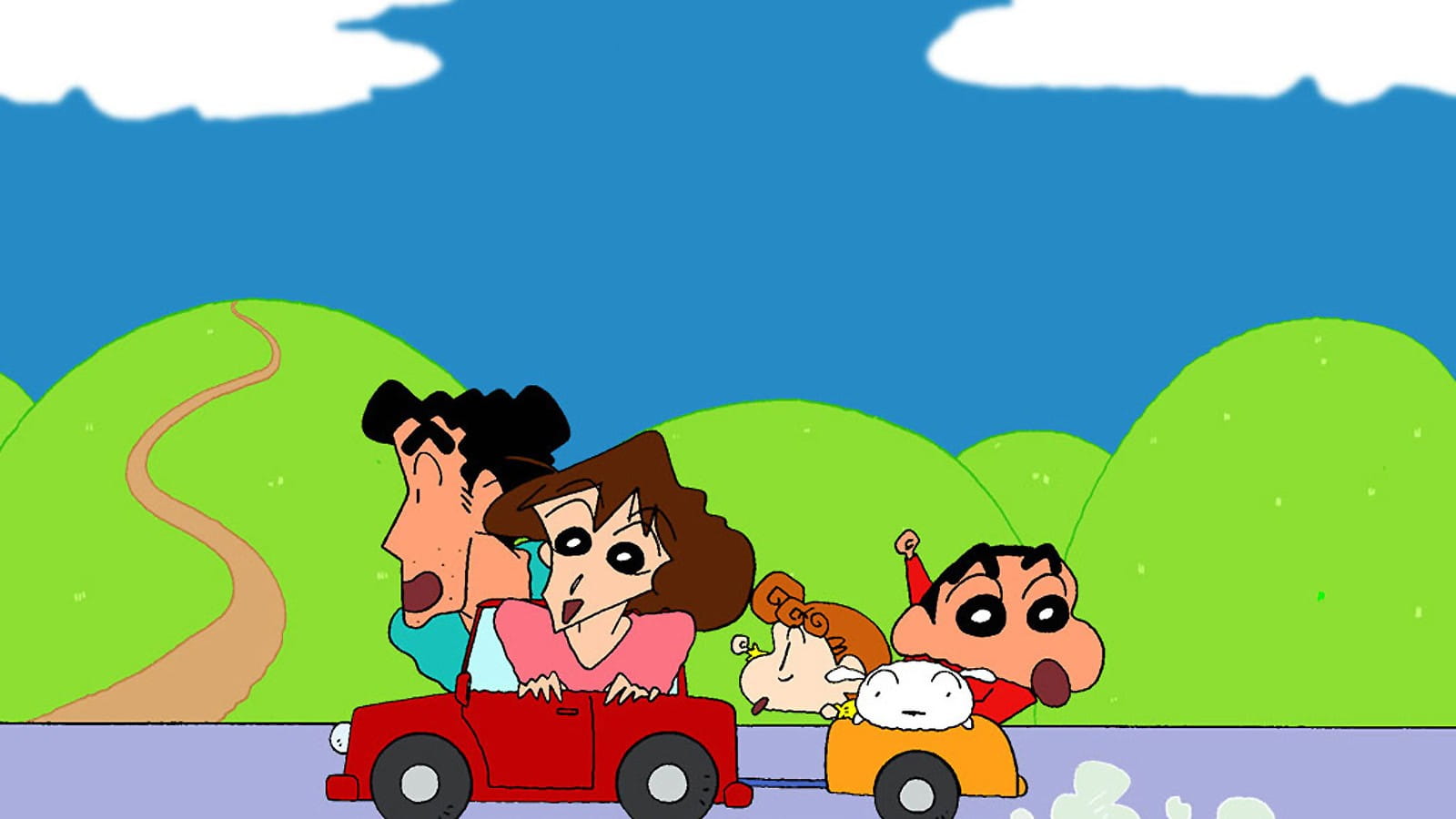 大象~大象~大象~蜡笔小新 电脑高清壁纸下载(1)