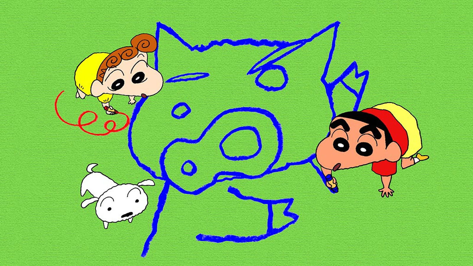 大象~大象~大象~蜡笔小新 电脑高清壁纸下载(1)