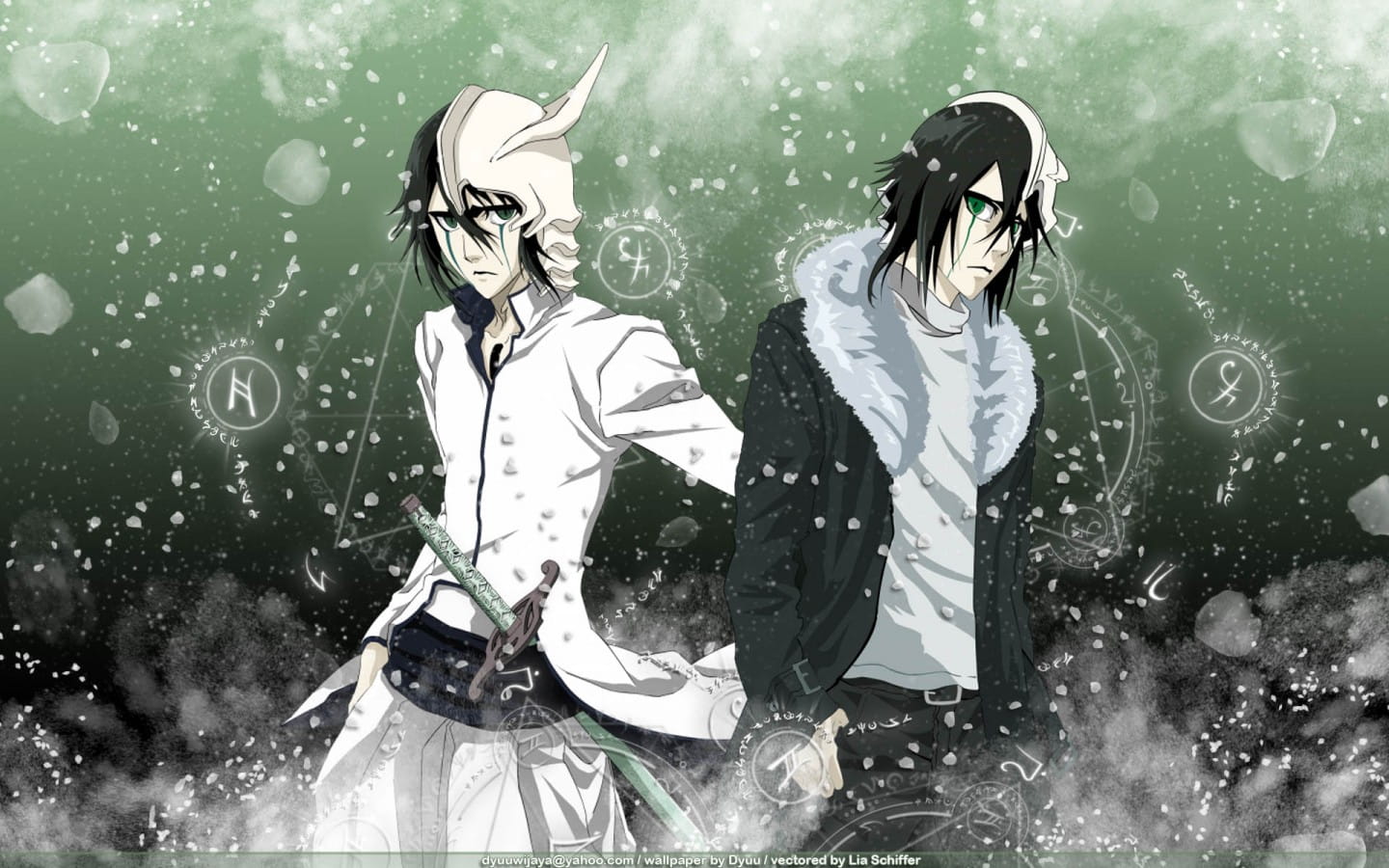 死神 黑崎一护&朽木露琪亚 高清电脑壁纸下载第一发(1)