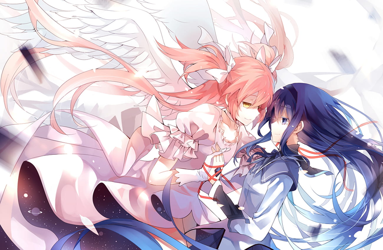 圆神大法 鹿目圆&晓美焰CP桌面壁纸