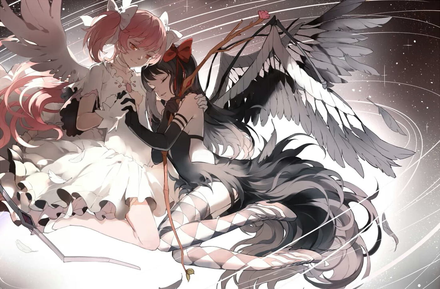 圆神大法 鹿目圆&晓美焰CP桌面壁纸