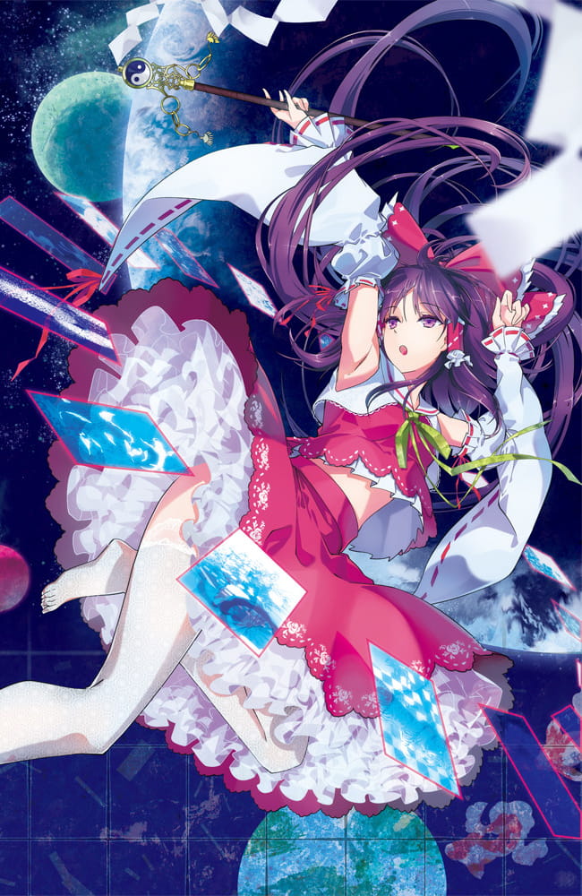 东方Project 神秘的巫女 博丽灵梦手机壁纸图集(1)