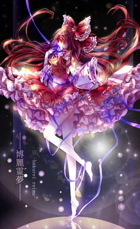 东方Project 神秘的巫女 博丽灵梦手机壁纸图集(1)