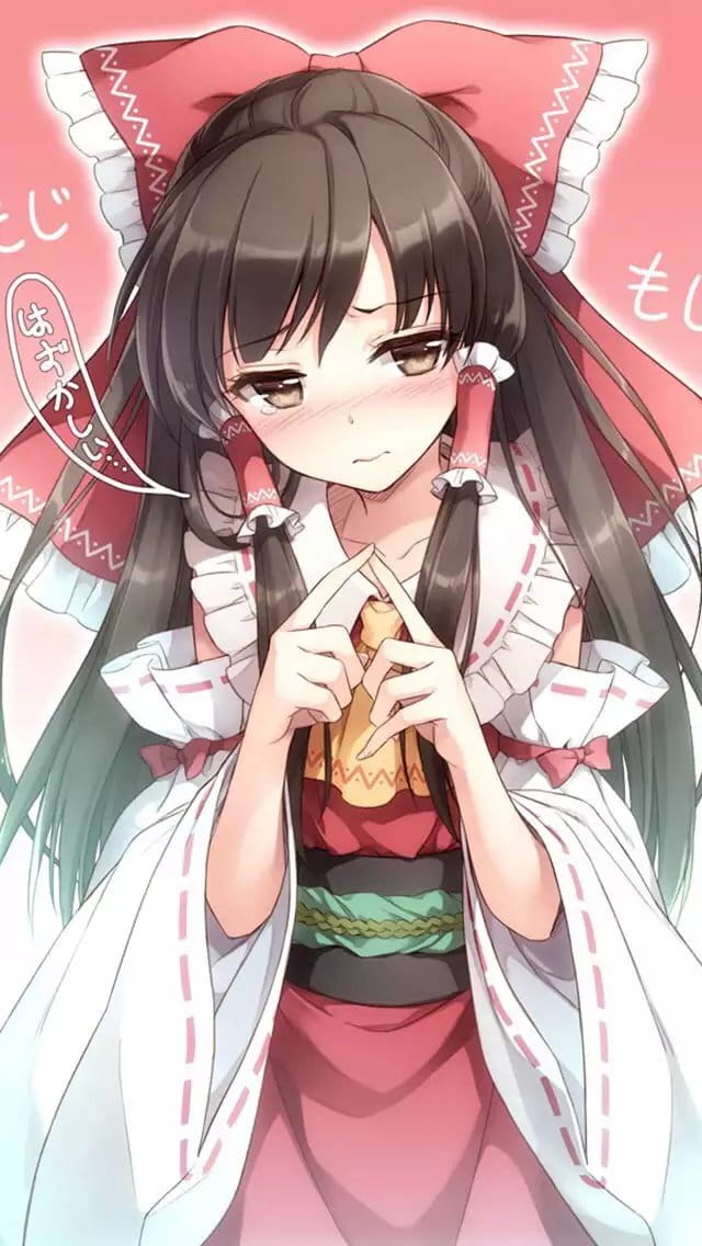 东方Project 神秘的巫女 博丽灵梦手机壁纸图集(1)