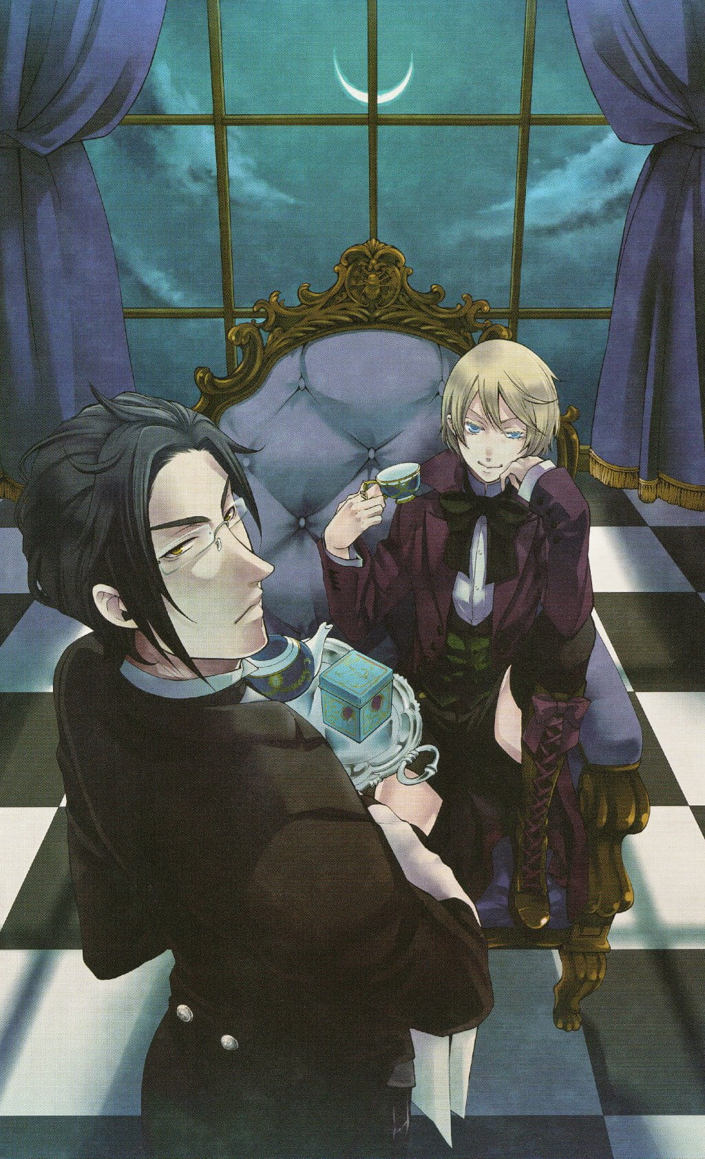 酷酷的黑执事 手机壁纸