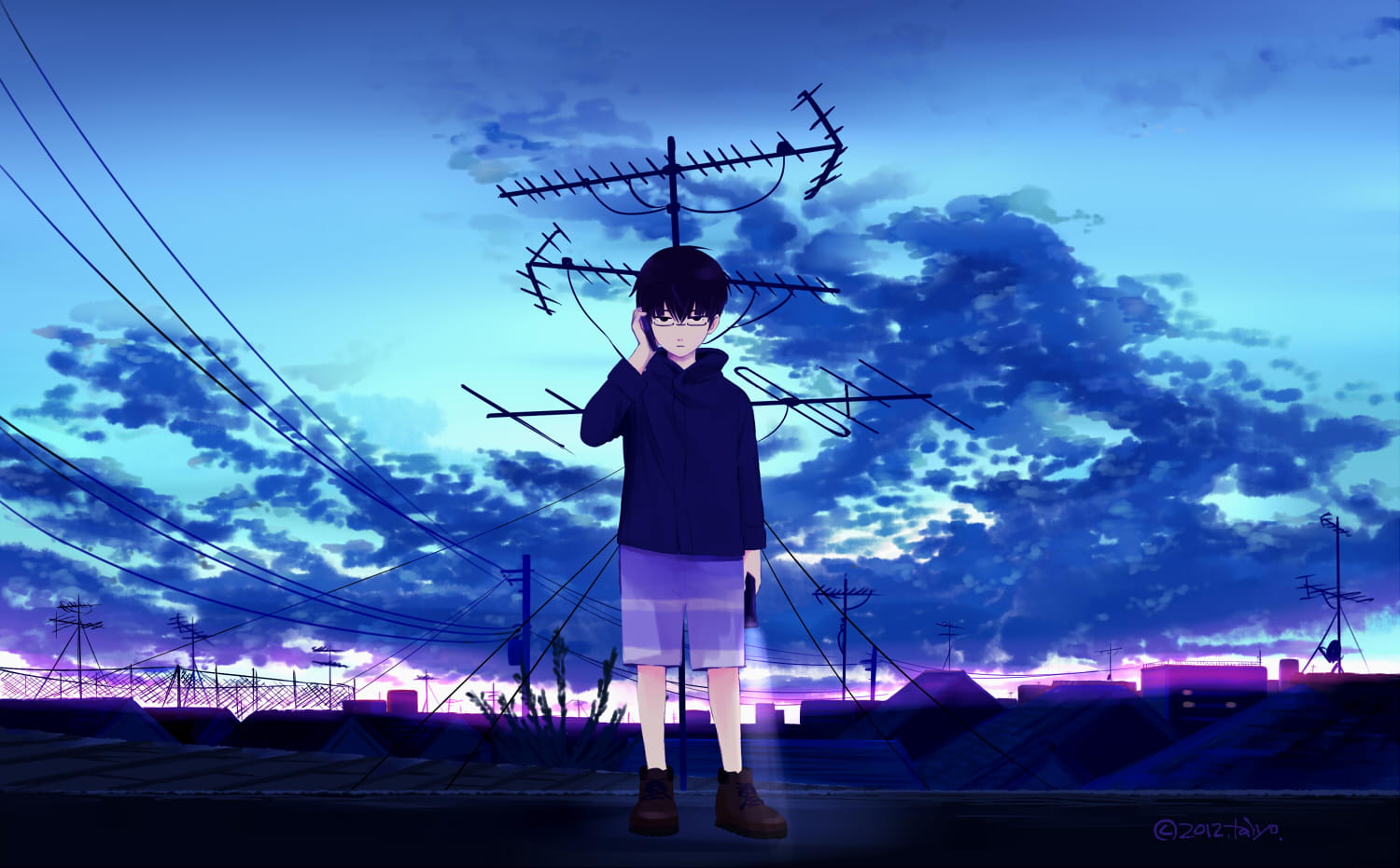 天空与云 美爆的天空插画壁纸 还不快戳进来(1)