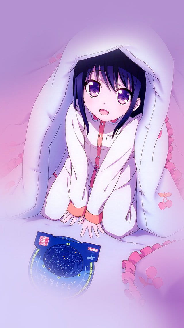 月光下的少女 动漫手机壁纸下载(1)