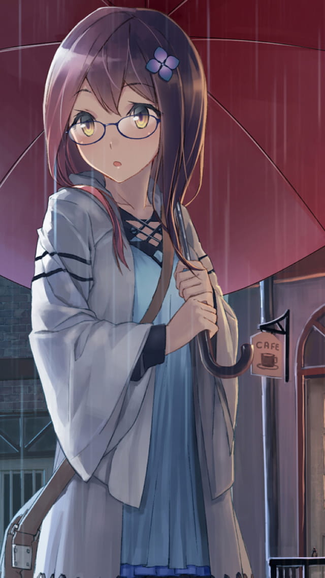 月光下的少女 动漫手机壁纸下载(1)