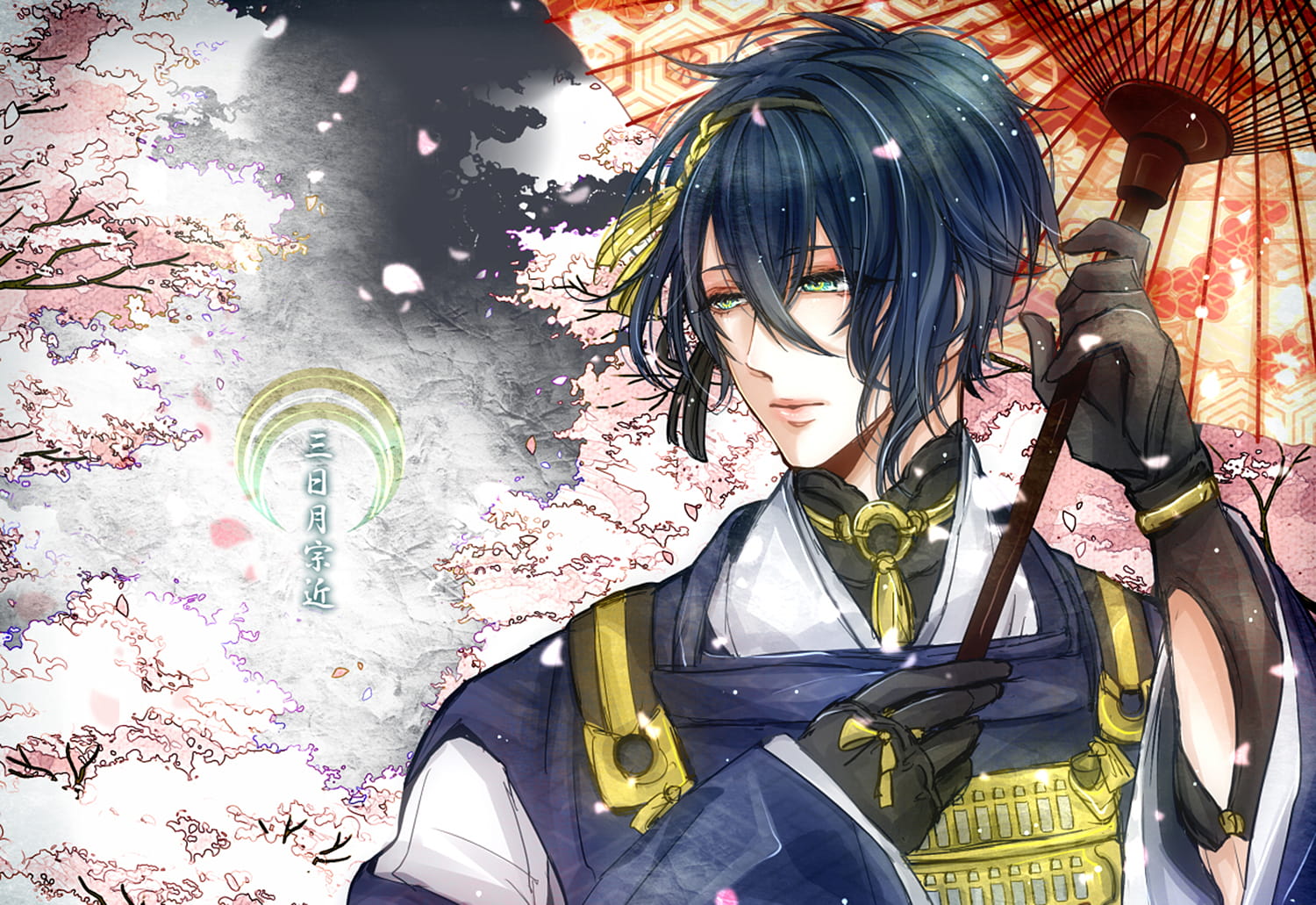 刀剑乱舞 三日月宗近 精选桌面壁纸(1)