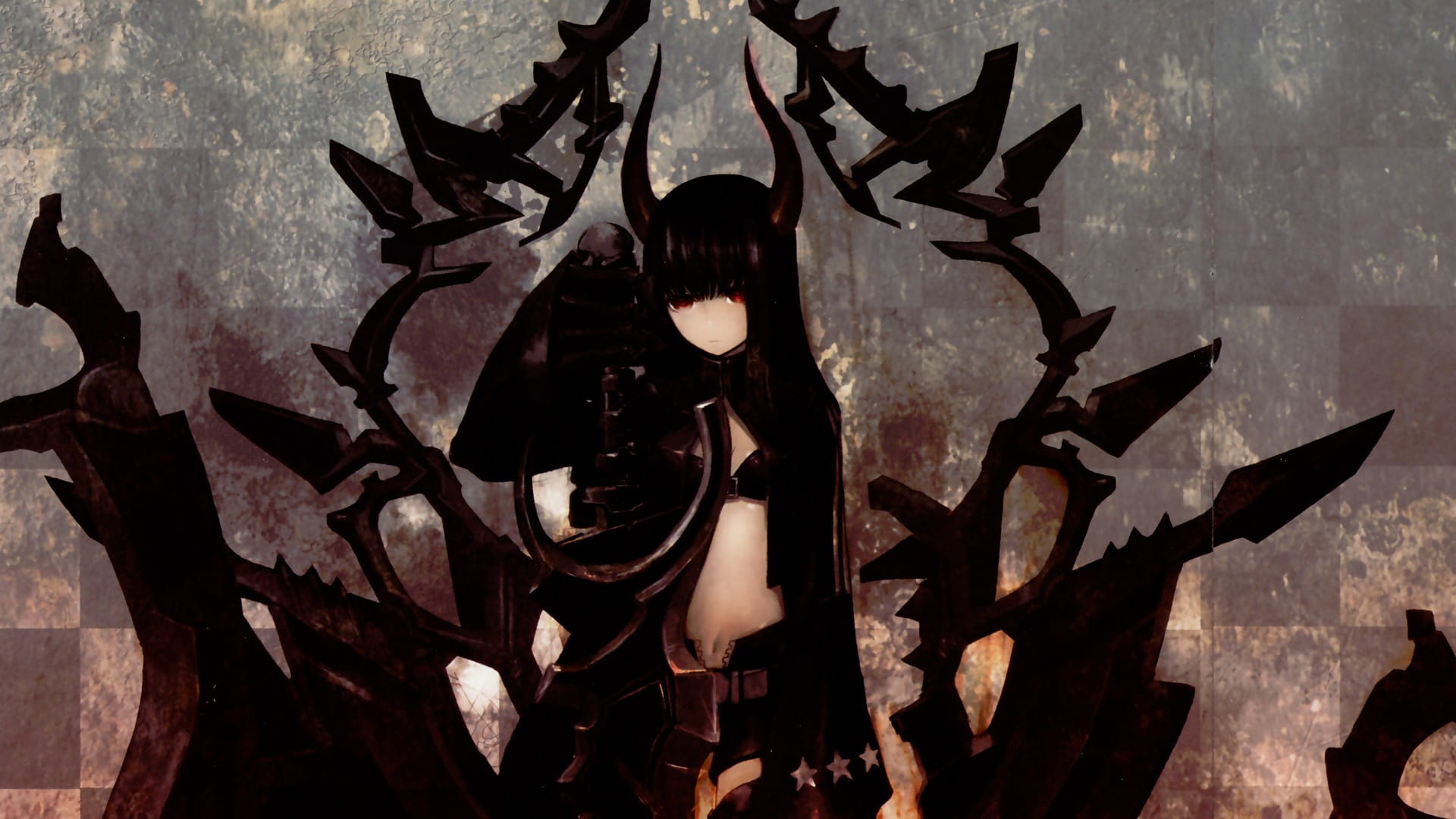 左眼里跳动的蓝色火焰 黑岩射手 高清电脑壁纸下载(1)