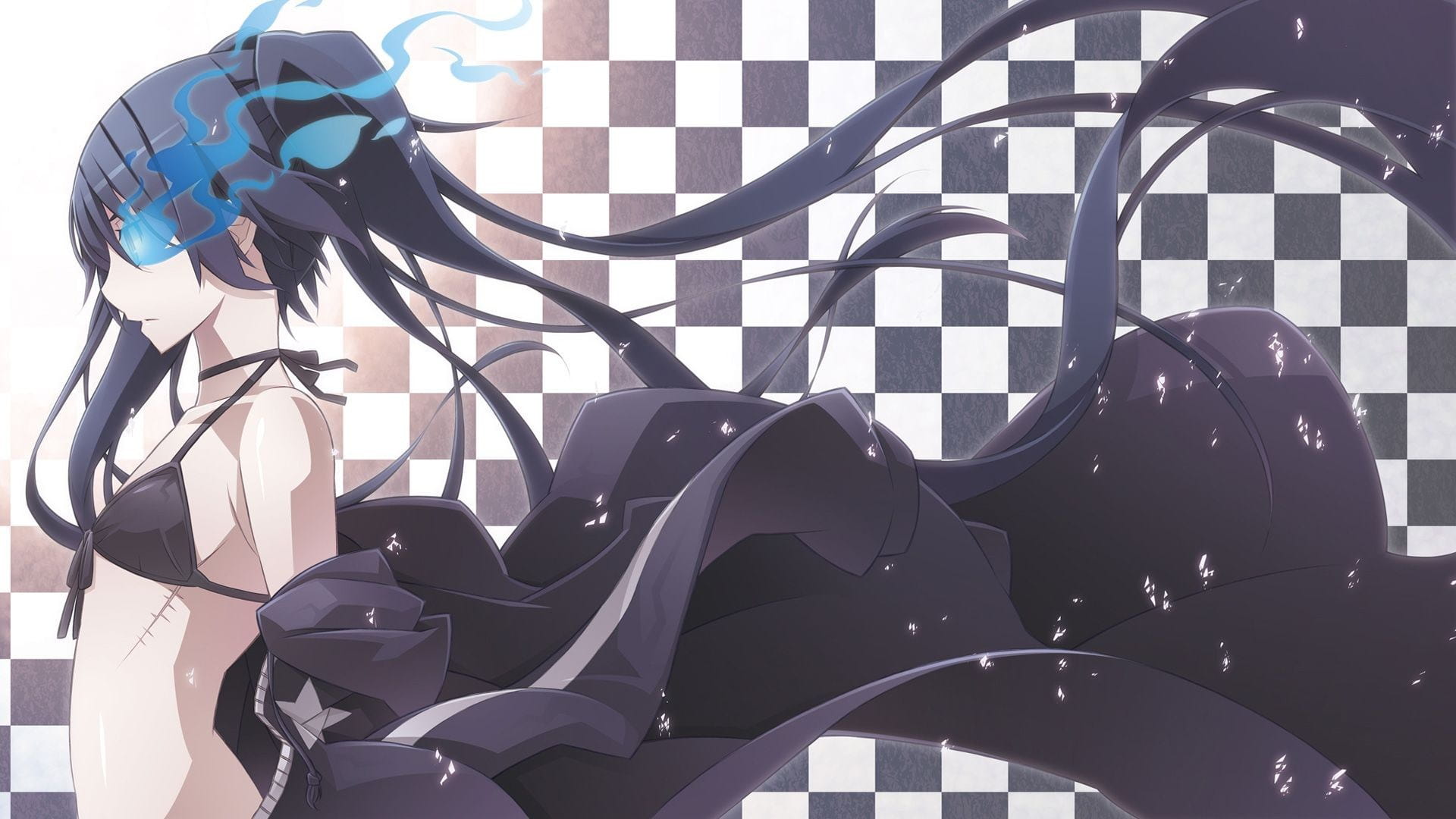 左眼里跳动的蓝色火焰 黑岩射手 高清电脑壁纸下载(1)