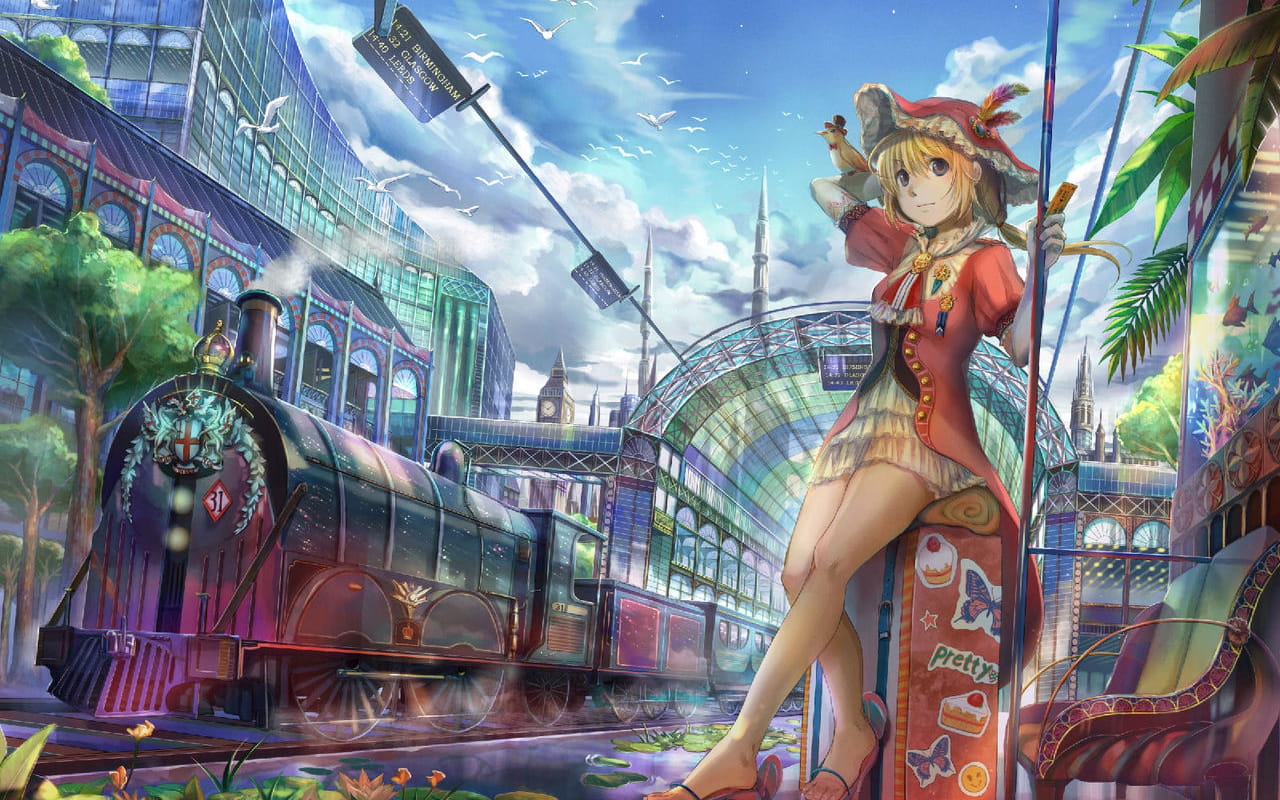 新海诚 言叶之庭&动漫风景 高清电脑壁纸下载(1)