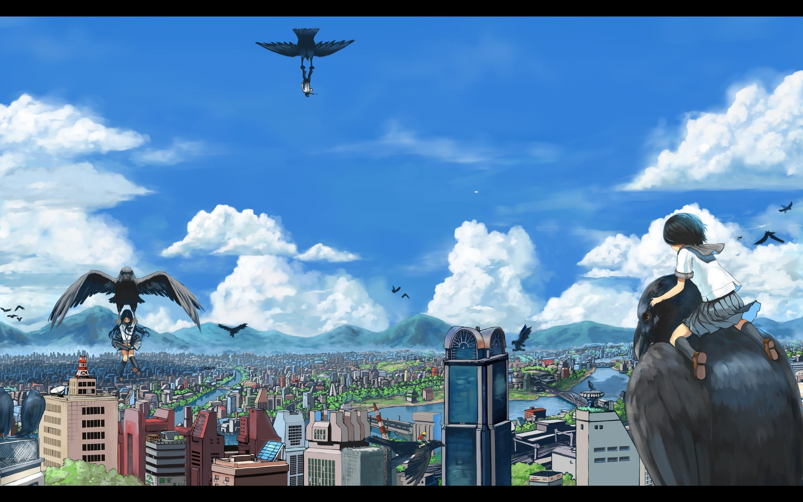 新海诚 言叶之庭&动漫风景 高清电脑壁纸下载(1)