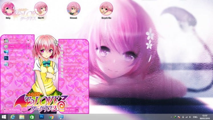 色气的小姨子梦梦 tolove win10+win8主题