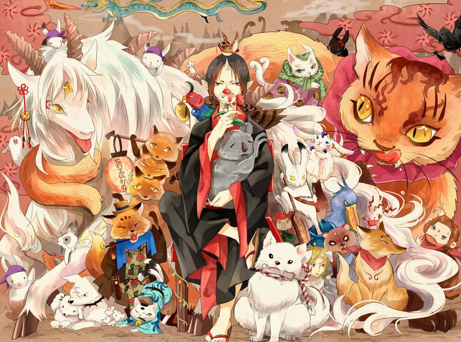 狱鬼邂逅天神 鬼灯的冷彻 桌面壁纸下载