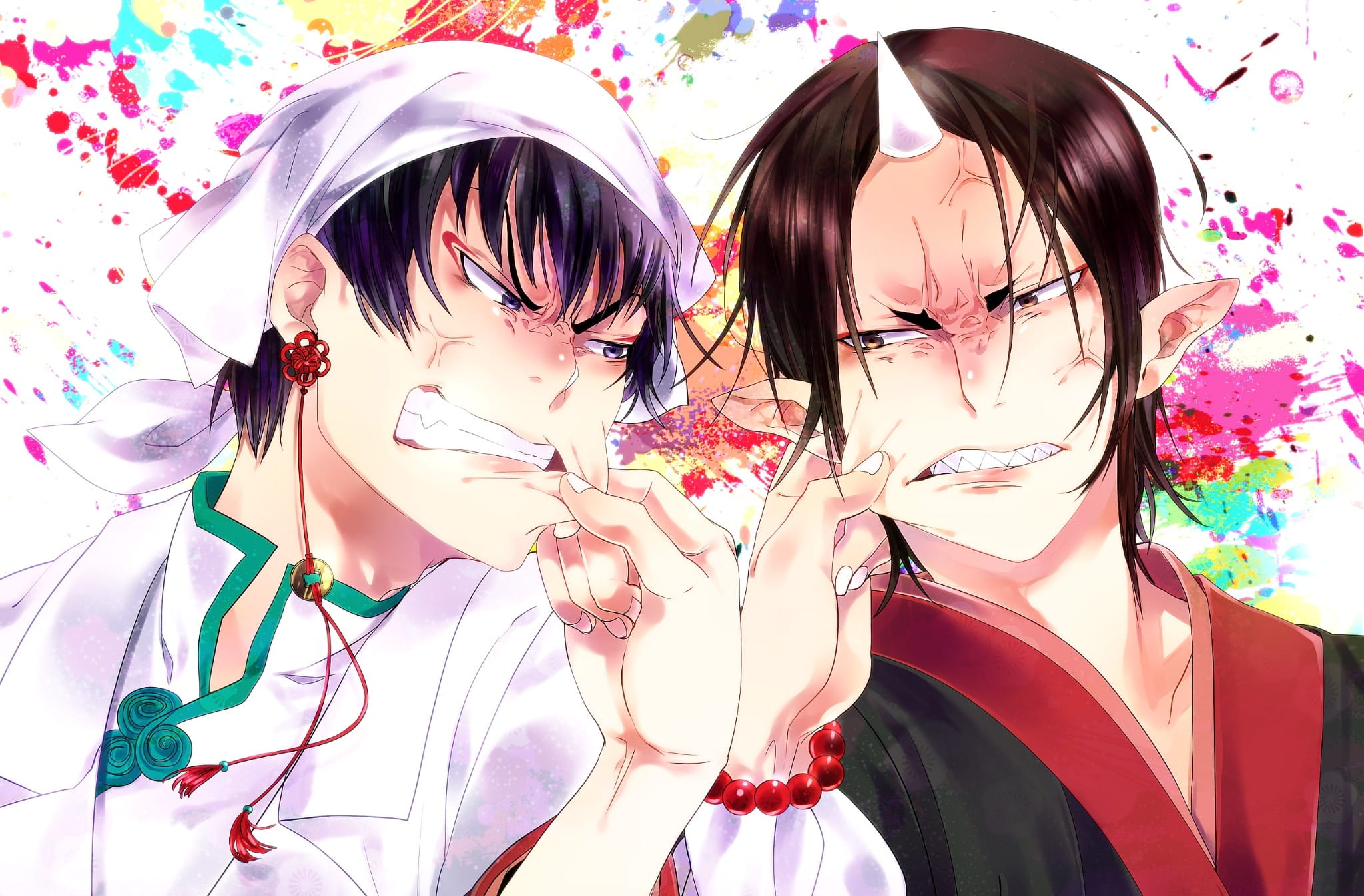 狱鬼邂逅天神 鬼灯的冷彻 桌面壁纸下载