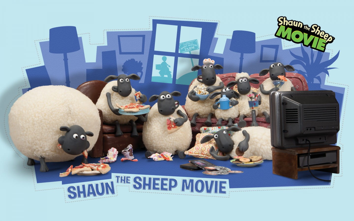 小羊肖恩 高清呆萌壁纸下载