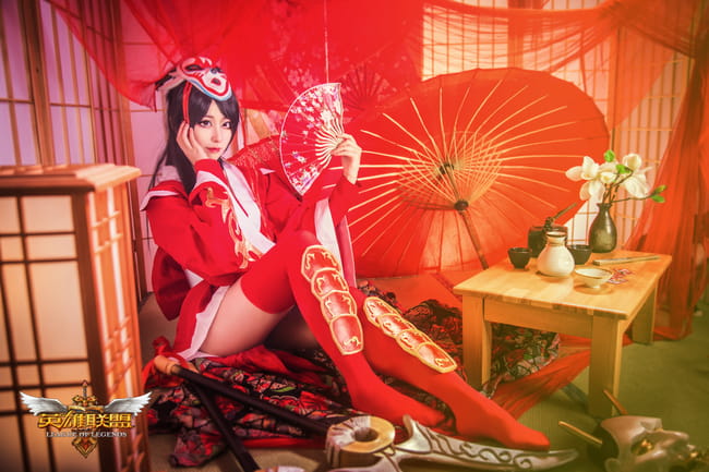 【授权】英雄联盟 鬼舞姬阿卡丽 COS