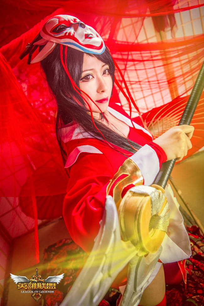 【授权】英雄联盟 鬼舞姬阿卡丽 COS