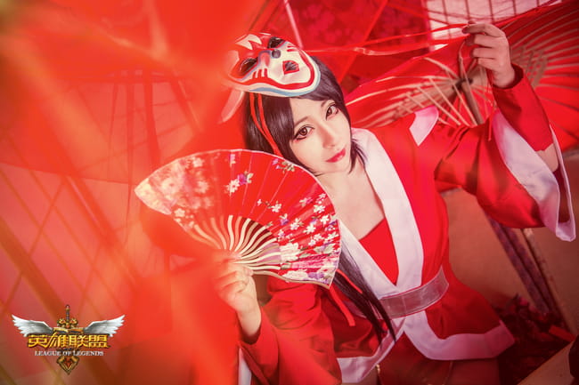 【授权】英雄联盟 鬼舞姬阿卡丽 COS