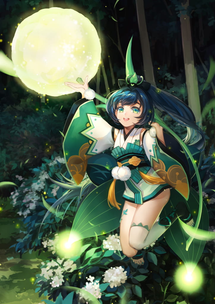 网易手游阴阳师 沉迷于输出见死不救 荧草 高清手机壁纸下载